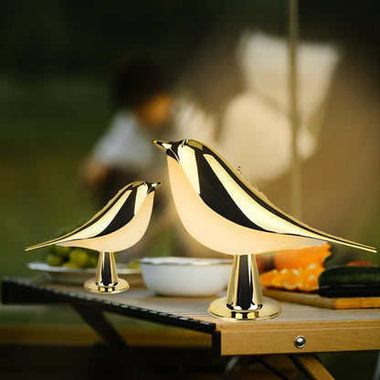 Magpie Bird Desk Lamp 2 Pack 16 Color Dimmable Cordless Night Light USB Charging Touch Control with Aromatherapy Diffuser Function for Bedroom Valentine Gift Festival Home Decor