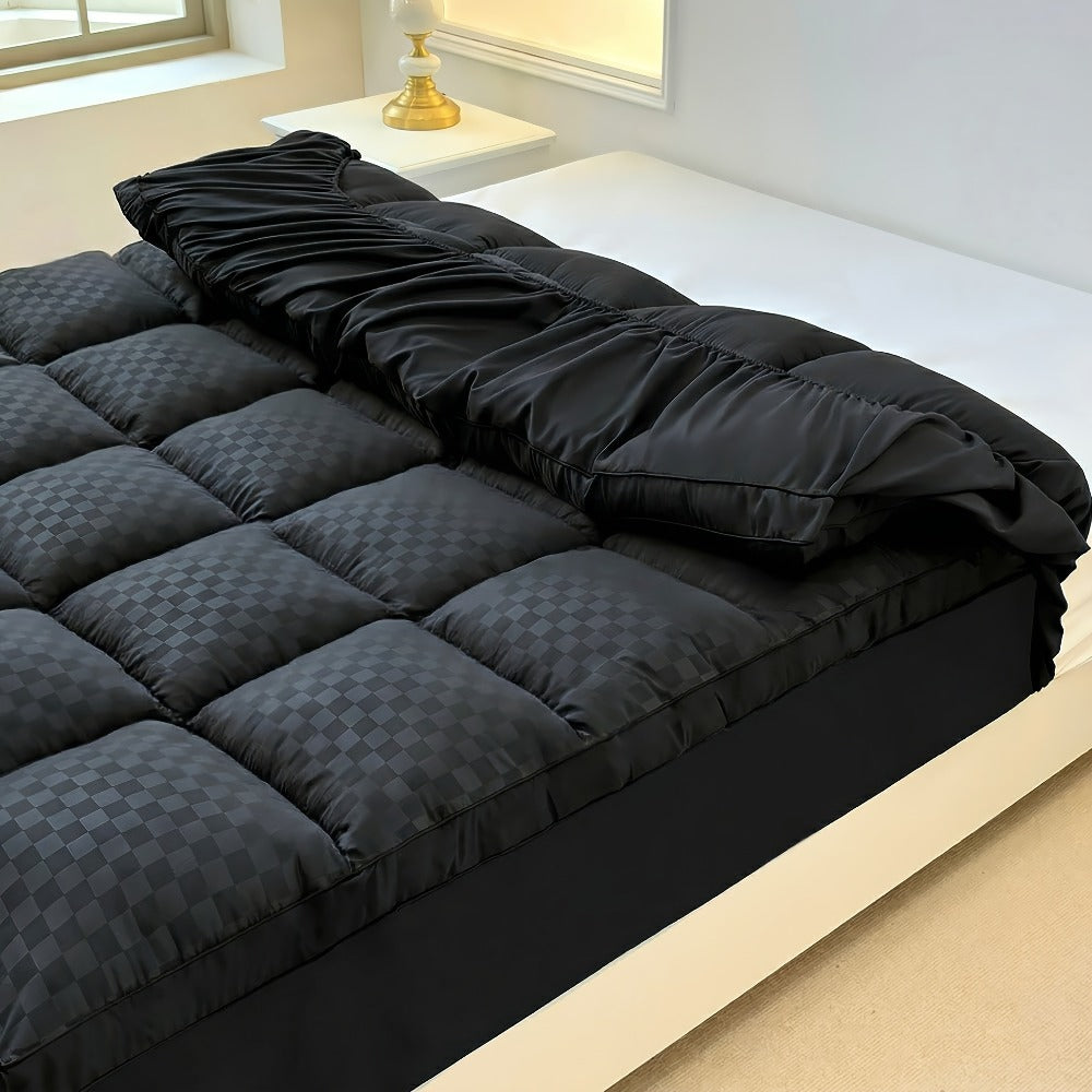 Quilted Mattress Pad Soft Mattress Protector | Machine Washable 500GSM 100% Polyester Deep Pocket 8-12 Inch Fitted Bed Cover Twin Full Queen King California King 4 Colors
