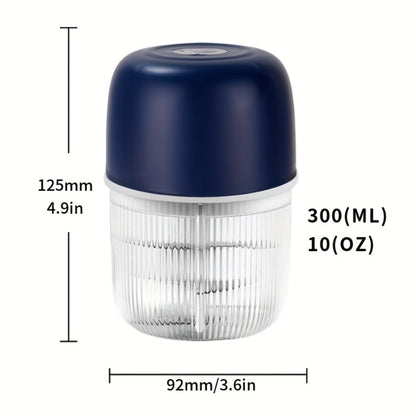 Electric Garlic Chopper USB Rechargeable Mini Food Chopper with 800mAh Battery - Portable Vegetable Garlic Grinder Onion Blender for Garlic Ginger Chili Fruits Meats - Kitchen Gadget Gift