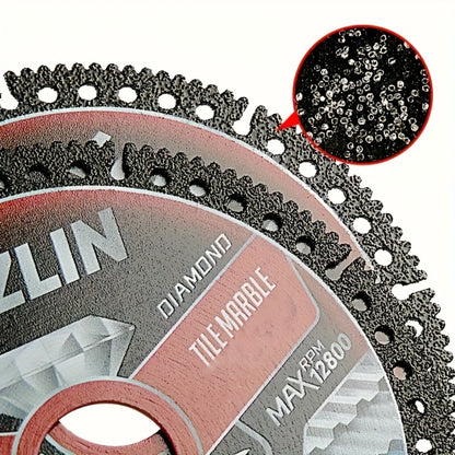 Diamond Tile Saw Blade 4.5 Inch Ultra Thin 3 Pack Precision Cutting for Tile Porcelain Marble Granite Ceramic Trim Chamfer Angle Grinder Compatible Dry Wet Cutting Disc