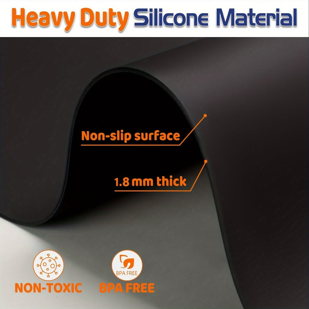Extra Large Silicone Mat for Kitchen Counter – Nonslip Heat Resistant Countertop Protector, Nonstick Waterproof Craft Mat & Placemat, Multiple Sizes & Colors