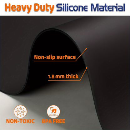 Extra Large Silicone Mat for Kitchen Counter – Nonslip Heat Resistant Countertop Protector, Nonstick Waterproof Craft Mat & Placemat, Multiple Sizes & Colors