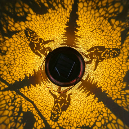 Solar Hanging Lantern Outdoor Bigfoot Design - LED Solar Metal Lantern Light for Patio Garden Lawn Tabletop Path, Bigfoot Sasquatch Decor, Halloween Christmas Autumn Decoration