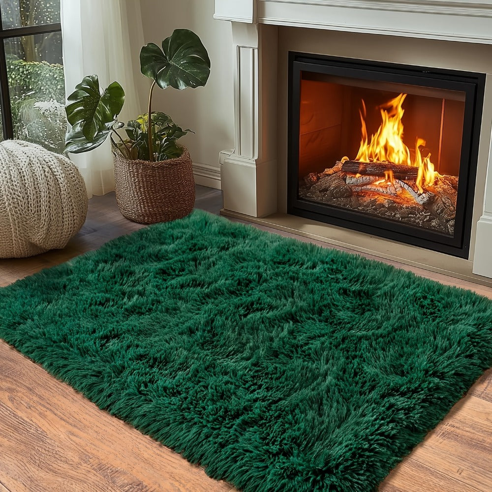 Fluffy Area Rug Large Soft Shag Carpet for Living Room Bedroom – Non-Slip Ultra Thick Plush Floor Mat, Multiple Sizes & Colors, Home Decor