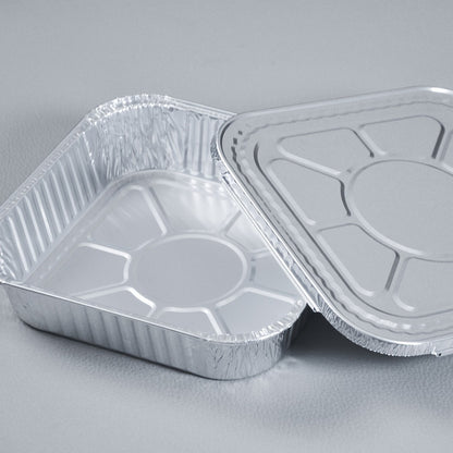 Aluminum Foil Pans 8x8 Inch 30 Pack with Lids Disposable Square Cake Pans – Baking Cooking Freezing & Meal Prep Containers, Stackable Foil Baking Pans for Brownies Lasagna