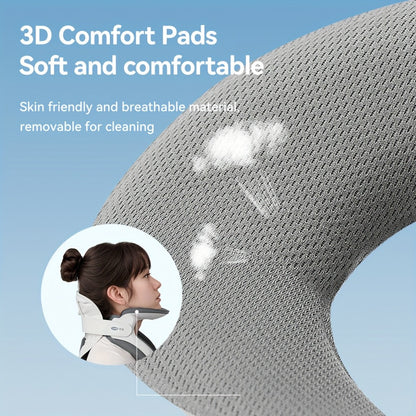 Cervical Neck Traction Device Inflatable Neck Brace with Airbag Support Ergonomic Spine Alignment Stretcher Collar Brace for Office Workers Adults KF-JB05