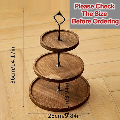 Wood Cupcake Stand 3 Tier Rustic Dessert Tower Holder for Birthday Party Wedding Baby Shower Farmhouse Woodland Decor Cupcake Display Rack Cake Serving Tray Table Centerpiece