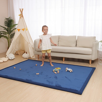 Memory Foam Area Rug Tatami Mat Non-Slip Coral Velvet Floor Mat for Living Room Bedroom Kids Playroom Yoga — Multiple Sizes & Colors
