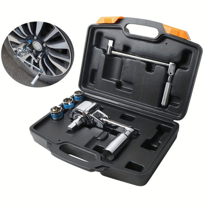 Torque Multiplier Wrench Set 1:16 400NM Lug Nut Remover – 1/2 Drive Labor-Saving Tire Changing Kit with 17mm 19mm 21mm Sockets, Lug Nut Removal Tool for Most Vehicles