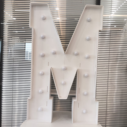 LED Letter Lights 4FT Tall Marquee Letter Lights A-Z Alphabet Light Up Letters with Cool White LED for Wedding, Birthday, Party, Proposal & Graduation Decor