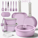 24-Piece Detachable Set in Purple