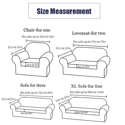 Seersucker Sofa Slipcover with Skirt High Elastic Stretch Drawstring Durable Washable Couch Cover for 1 2 3 4 Seater Armchair - 8 Colors Coffee Gray White Green Blue
