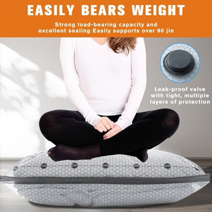 Vacuum Storage Bags with Electric Pump USB Wireless Space Saving Compression Bags for Clothes Blankets Duvets Pillows Bedding Travel Camping Wardrobe Organizer