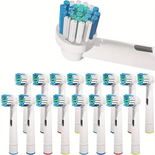 Replacement Toothbrush Heads Compatible with Oral-B Electric Toothbrush - 12 Pack Professional Brush Heads, Deep Clean Bristles, Plaque Removal, Fits Oral-B Pro, Vitality, CrossAction & Smart Series