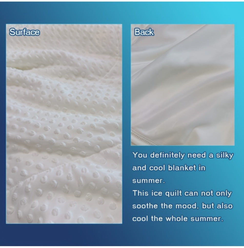 Cooling Blanket for Summer – Breathable Lightweight Throw with Soundwave Embossed Striped Design, 100% Polyester Machine Washable Blanket & Shawl for Bed, Sofa & Travel (Multiple Colors & Sizes)