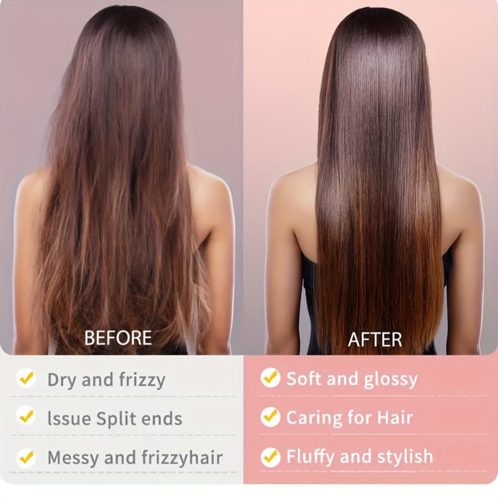 Wireless Hair Straightener Comb - Portable Cordless Straightening Brush with 3-Min Fast Heat, 3 Temp Settings 170-190°C, Negative Ion Technology, 3D Comb Design, Lightweight Travel Hair Straightener