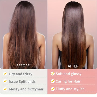 Wireless Hair Straightener Comb - Portable Cordless Straightening Brush with 3-Min Fast Heat, 3 Temp Settings 170-190°C, Negative Ion Technology, 3D Comb Design, Lightweight Travel Hair Straightener
