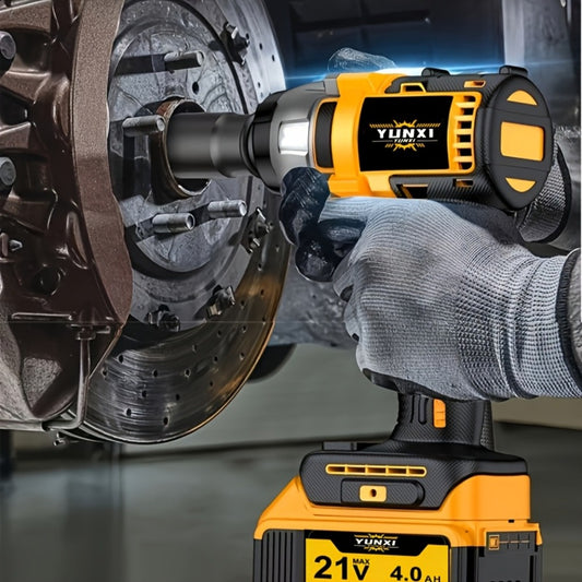 Cordless Impact Wrench Set with Charger Lithium-Ion Portable Electric Wrench Quick Charge for Home Automotive Repair Maintenance DIY Power Tool Kit