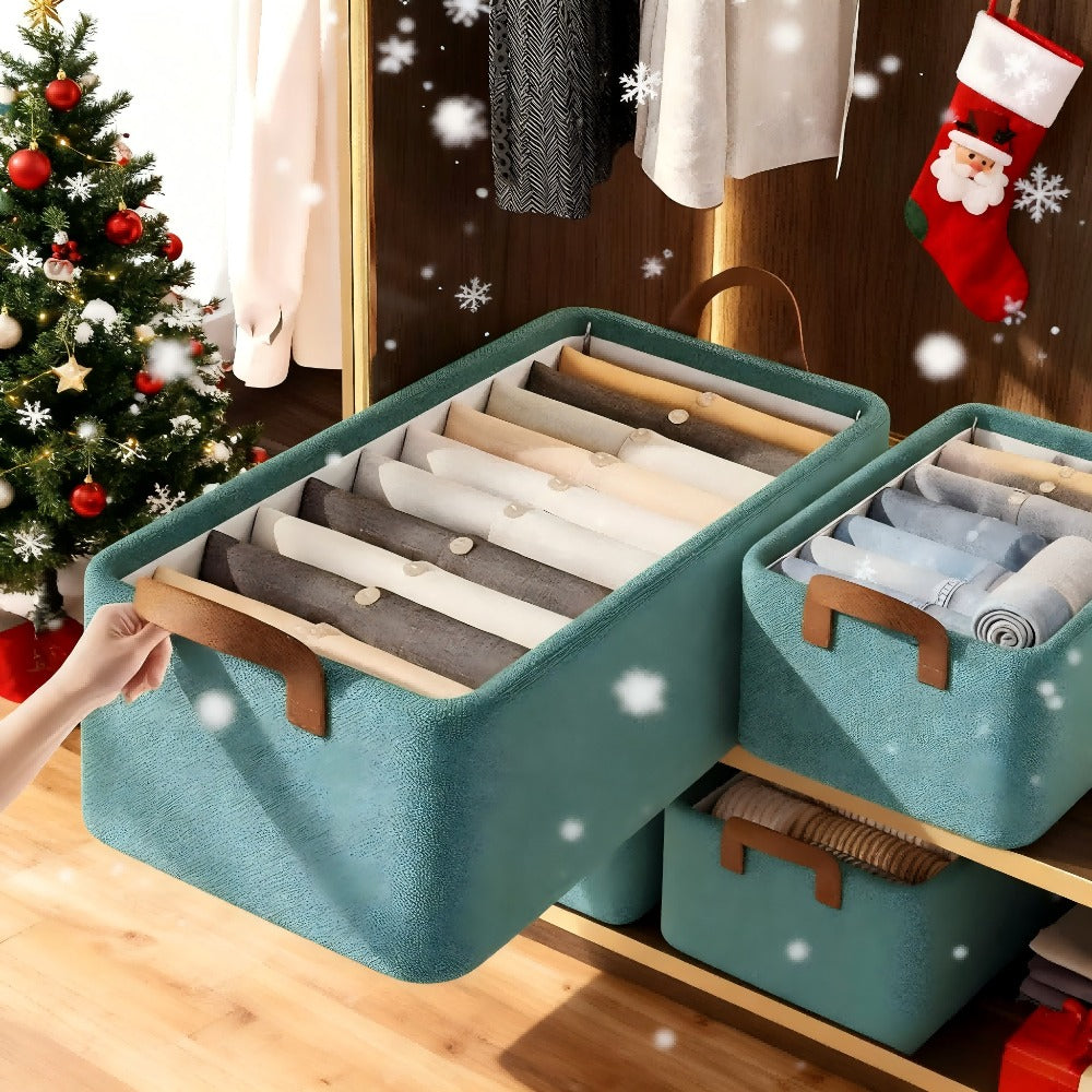 Foldable Storage Boxes with Clear Lids & Handles Large Collapsible Organizer Bins for Clothes, Blankets & Bedding – Bedroom, Wardrobe & Under Bed Storage, 4 or 6 Pack