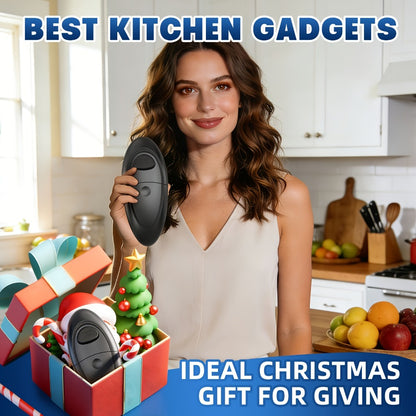 Electric Can Opener One-Touch Automatic – Smooth Edge Battery Operated Handheld Opener for All Can Sizes, Best Kitchen Gadget for Seniors, Arthritis & Weak Hands, Great Gift Idea