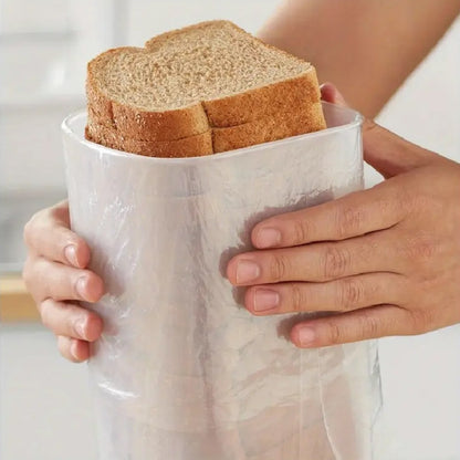 Leak Proof Plastic Food Storage Container with Flip Top Lid – Airtight Sealing Box for Bread, Toast, Fruits & Vegetables, Rectangle Kitchen Organizer