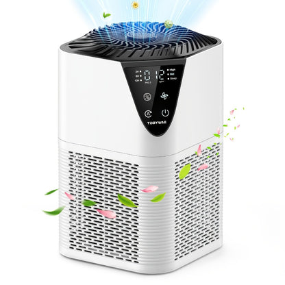 HEPA Air Purifier for Large Room Up to 1750 Sq Ft – H13 True HEPA Filter, 25dB Quiet, PM2.5 Monitor, Aromatherapy, 3-Stage Filtration for Bedroom Home Office Pet Odor Smoke Dust