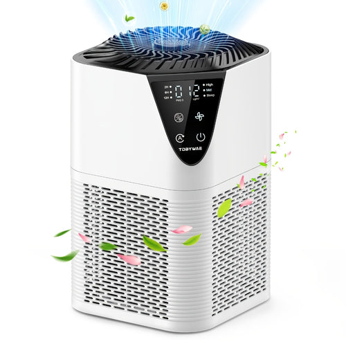 HEPA Air Purifier for Large Room Up to 1750 Sq Ft – H13 True HEPA Filter, 25dB Quiet, PM2.5 Monitor, Aromatherapy, 3-Stage Filtration for Bedroom Home Office Pet Odor Smoke Dust