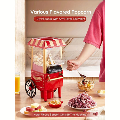 Air Popper Popcorn Maker 1400W – Hot Air Popcorn Machine, Oil-Free & Healthy, Easy to Clean, Best Popcorn Popper for Movie Night, Parties & Kids Birthday