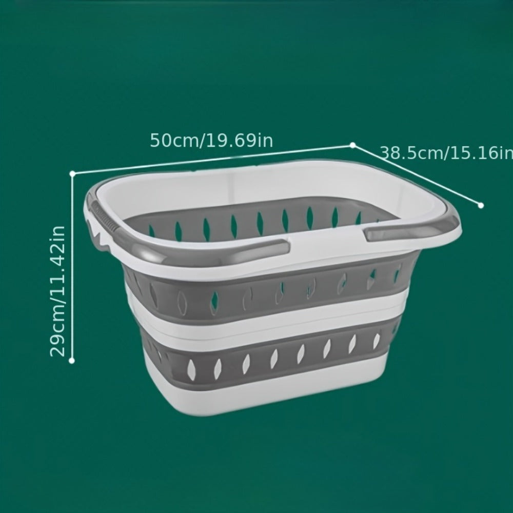 Large Folding Laundry Basket Wall Hanging – Plastic Collapsible Clothes Storage Basket for Bathroom, Bedroom & Household Use – Space-Saving Wall-Mounted Hamper, Thoughtful Gift