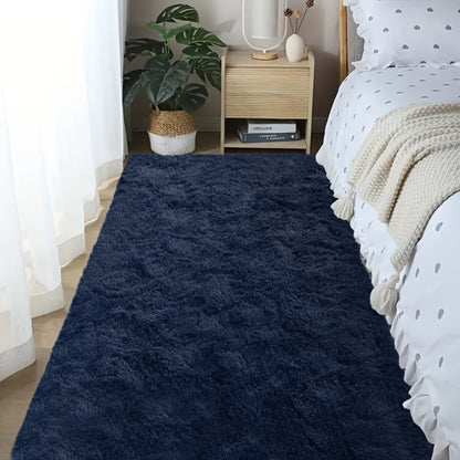 Tie-Dye Shaggy Fluffy Area Rug Non-Slip Machine Washable – Soft Plush Fuzzy Carpet for Bedroom, Living Room, Hallway & Dorm – 6 Colors, 4 Sizes: 2x6, 3x5, 6x9, 8x10 Ft