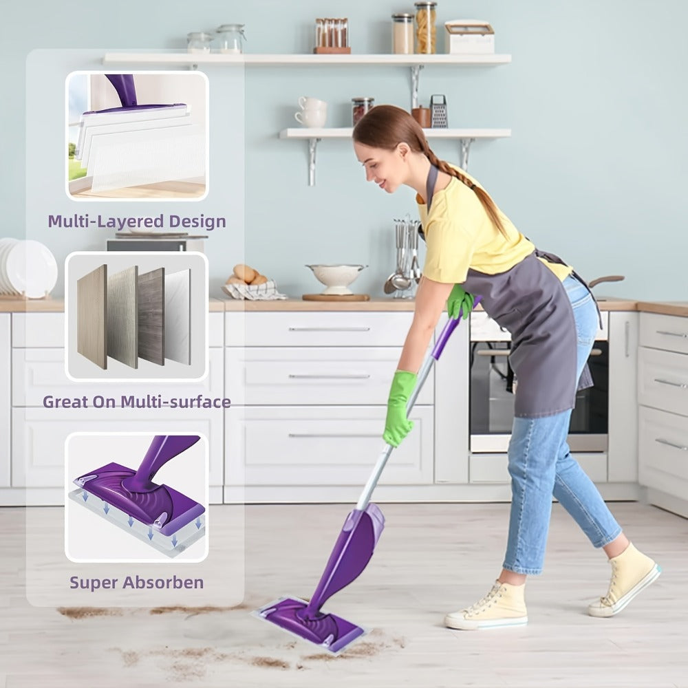 Wet Jet Mop Pads Refills Disposable – 30/60/80/120 Count Multi-Surface Floor Cleaning Pads Compatible with Swiffer WetJet, Thick & Absorbent (No Mop)