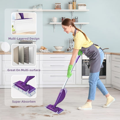Wet Jet Mop Pads Refills Disposable – 30/60/80/120 Count Multi-Surface Floor Cleaning Pads Compatible with Swiffer WetJet, Thick & Absorbent (No Mop)