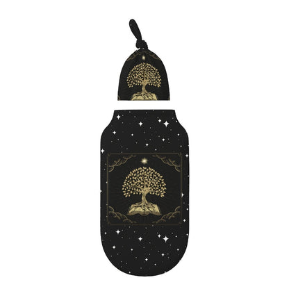 Baby Swaddle Blanket & Beanie Hat Set – Butterfly, Sunflower, Bee, Life Tree & Moon Star Newborn Wrap