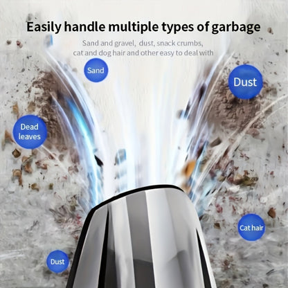 Handheld Vacuum Cleaner Cordless Portable USB Rechargeable Strong Suction Aluminum Fan Blade Mini Vacuum for Car Interior Home Office Desk Crevice Sofa Pet Hair Dust Crumbs