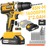 PRO Cordless Drill- 2battery