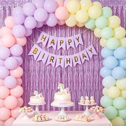 Metallic Tinsel Fringe Curtain Backdrop 5 Pack – Shimmering Foil Streamer for Birthday Party Decorations, Wedding, Bachelorette, Engagement, Halloween, Christmas Holiday Celebration Photo Prop