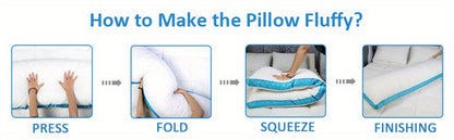Body Pillow for Adults Full Body Pillow Firm Long Sleeping Pillow for Back Stomach Side Sleeper Bed Pillow Support Pregnancy Pillow Grey Pink