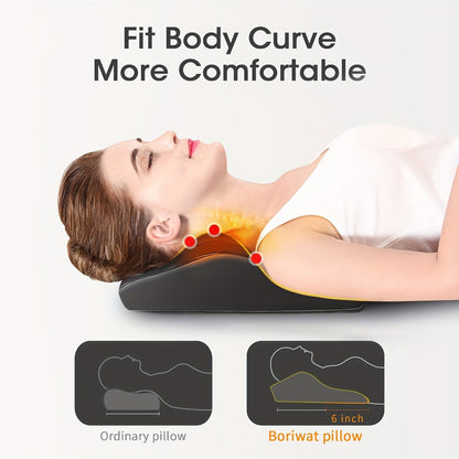Shiatsu Back Massager with Heat Deep Tissue 3D Kneading for Neck Shoulder Back 3 Massage Modes 2 Heating Levels Electric Body Massager Gift for Mom Dad Women