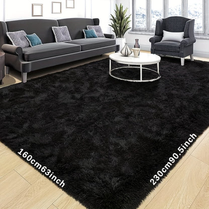 Tie Dye Plush Area Rug - Ultra Soft Thick Fluffy Durable Carpet for Living Room & Bedroom | Easy Care Portable Sofa & Coffee Table Floor Mat | Holiday Home Decor Gift Rug 63"x90" Multiple Colors