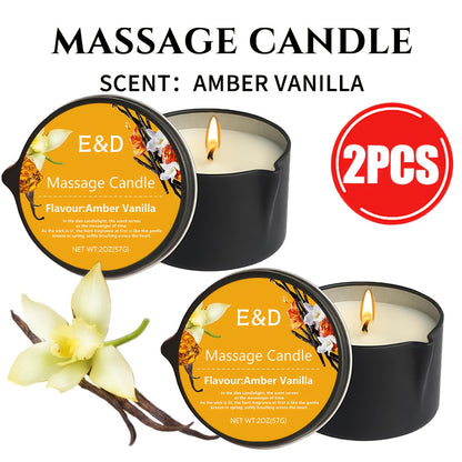 Luxury Soy Wax Candle 2-in-1 Massage Body Oil Essential Oil 20+ Scents 1pc 2pcs 6pcs Warm Moisturizing Lotion Spa Nail Salon Wedding Valentine Christmas Gift
