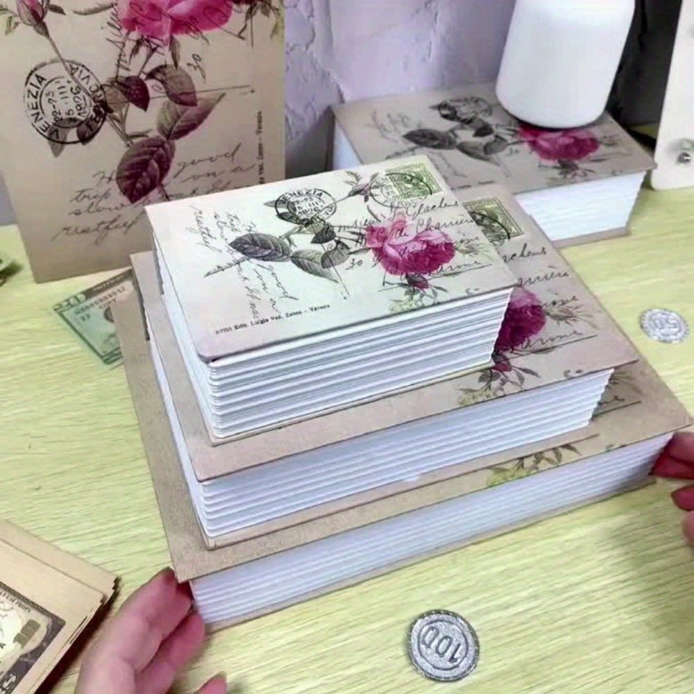 Hidden Book Safe Storage Box with Key Lock – Diversion Book Piggy Bank for Money Jewelry Secret Valuables Home Decor