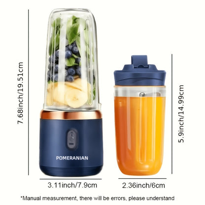 Portable Blender Rechargeable – Mini Personal Juicer for Smoothies, Milkshakes & Juice, USB Charging, Compact & Lightweight for Travel, Outdoor, Camping & Gym, Multiple Capacities & Colors