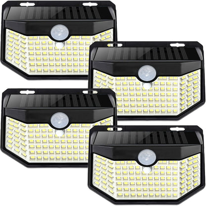 Solar Step Lights Outdoor 120 LED Motion Sensor – 270° Wide Angle IP65 Waterproof Wall Light with 3 Modes | 18-Hour Solar Powered Stair Light for Pathway, Fence, Garage & Deck | 4/6/8 Pack