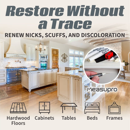 Wood Scratch Repair Kit Furniture Touch Up Markers Scratch Stain Repair Pens for Wood Furniture Tables Desks Floors Bedposts Cabinets Dark Light Mixed Colors 13 PC or 34 PC Carpenter Essential