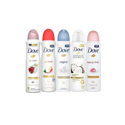 Dove Women Deodorant Spray 150ml Long-Lasting Scent Protection Anti-Perspirant Body Spray for Women – 48H Freshness, Gentle on Skin, Bulk Pack Options