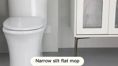 Spin Mop and Bucket Set with Wringer 360° Flat Mop Washable Microfiber Pads Long Handle for Hardwood Tile Laminate Floors Walls Windows Home Kitchen Bathroom