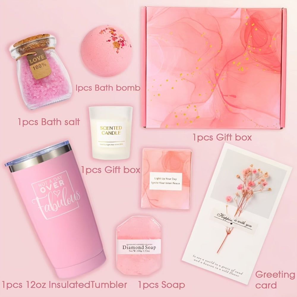 Spa Gift Set for Women – Luxury Self-Care & Relaxation Birthday Gift, Thoughtful Thank You & Special Occasion Gift for Mom, Her & Any Woman