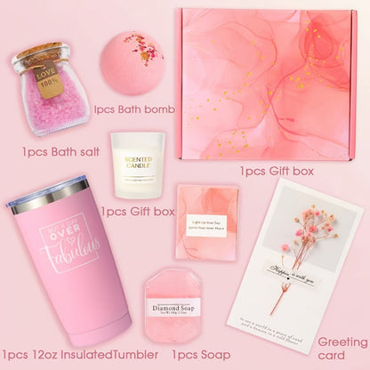 Spa Gift Set for Women – Luxury Self-Care & Relaxation Birthday Gift, Thoughtful Thank You & Special Occasion Gift for Mom, Her & Any Woman