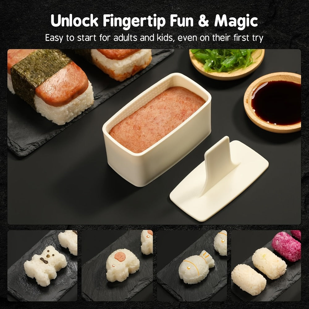 Sushi Making Kit 9/27Pcs with Bamboo Rolling Mats, Rice Molds, Paddle, Knife & Chopsticks – Beginner Set for Home, School, Camping & Gifts