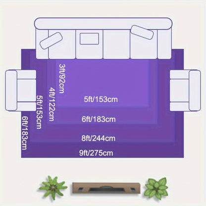 Fluffy Shag Area Rug Soft Plush Carpet Non-Slip for Living Room Bedroom Bedside 100% Polyester Tufted Indoor Floor Rug Home Decor Multiple Colors and Sizes
